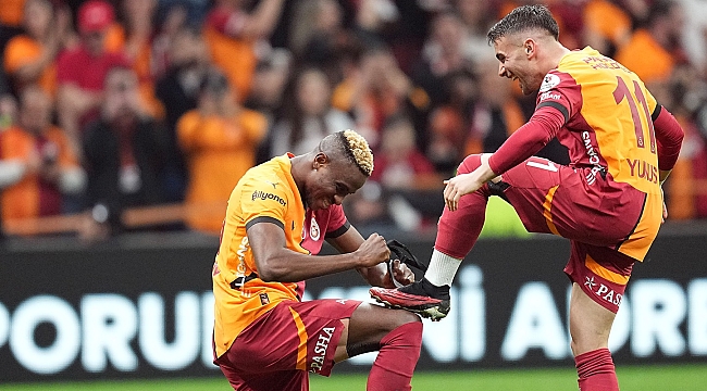 Osimhen ve Galatasaray üç puanı böyle kutladı! O anlar